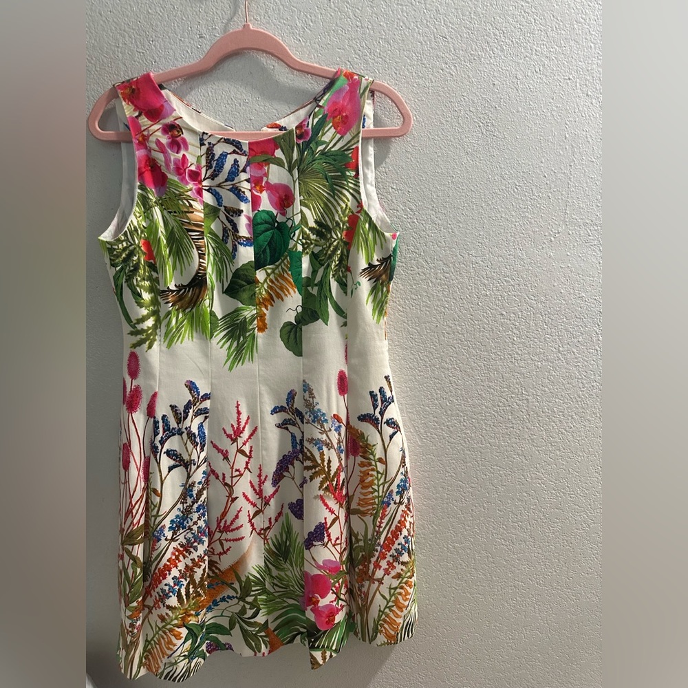 COPY - Zara Floral Print Tulip Sleeveless Dress| Size L - Picture 2 of 10